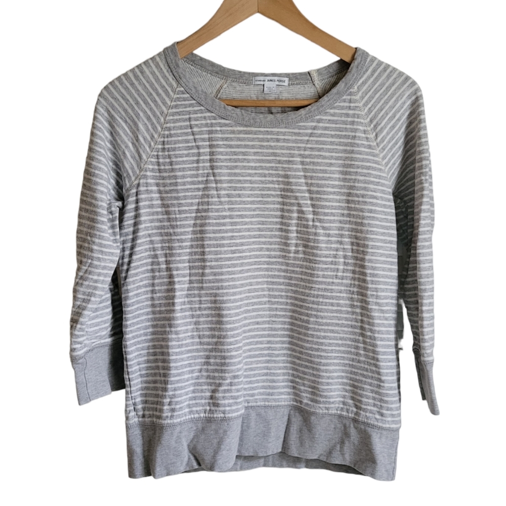JAMES PERSE Pullover Striped Sweatshirt 2